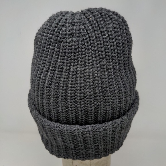 NVA Compassion First Hospital Men's Knit Beanie Hat Cap Gray Embroidered Logo - Picture 7 of 11